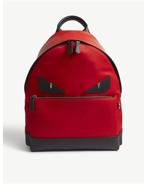 fendi red eye monster backpack|farfetch monster backpack.